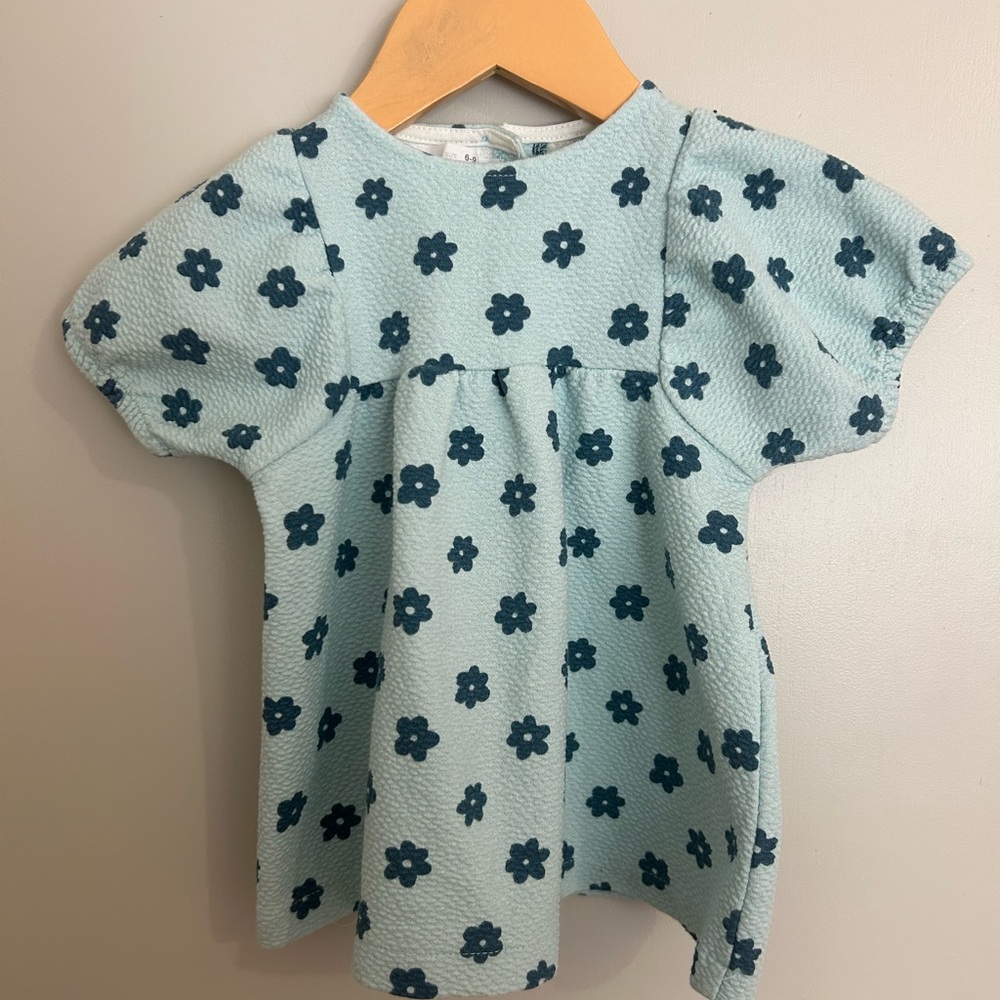 Zara Floral Blue Baby Toddler Dress